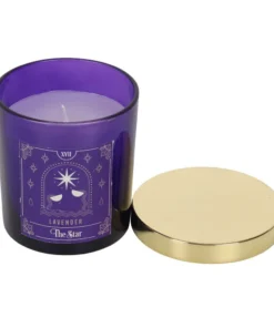 Gothic Gifts The Star Lavender Tarot Candle Homeware