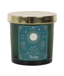 Gothic Gifts The Sun White Sage Tarot Candle
