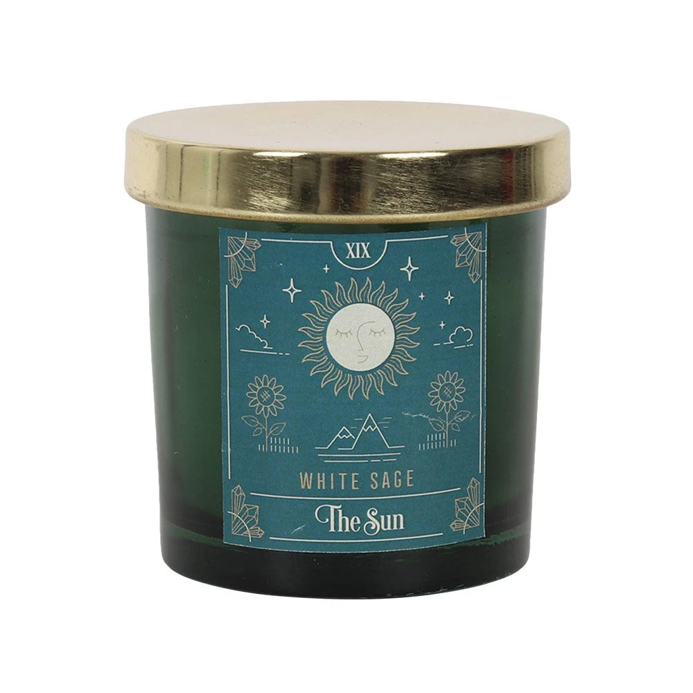Gothic Gifts The Sun White Sage Tarot Candle 3 Gothic Gifts The Sun White Sage Tarot Candle