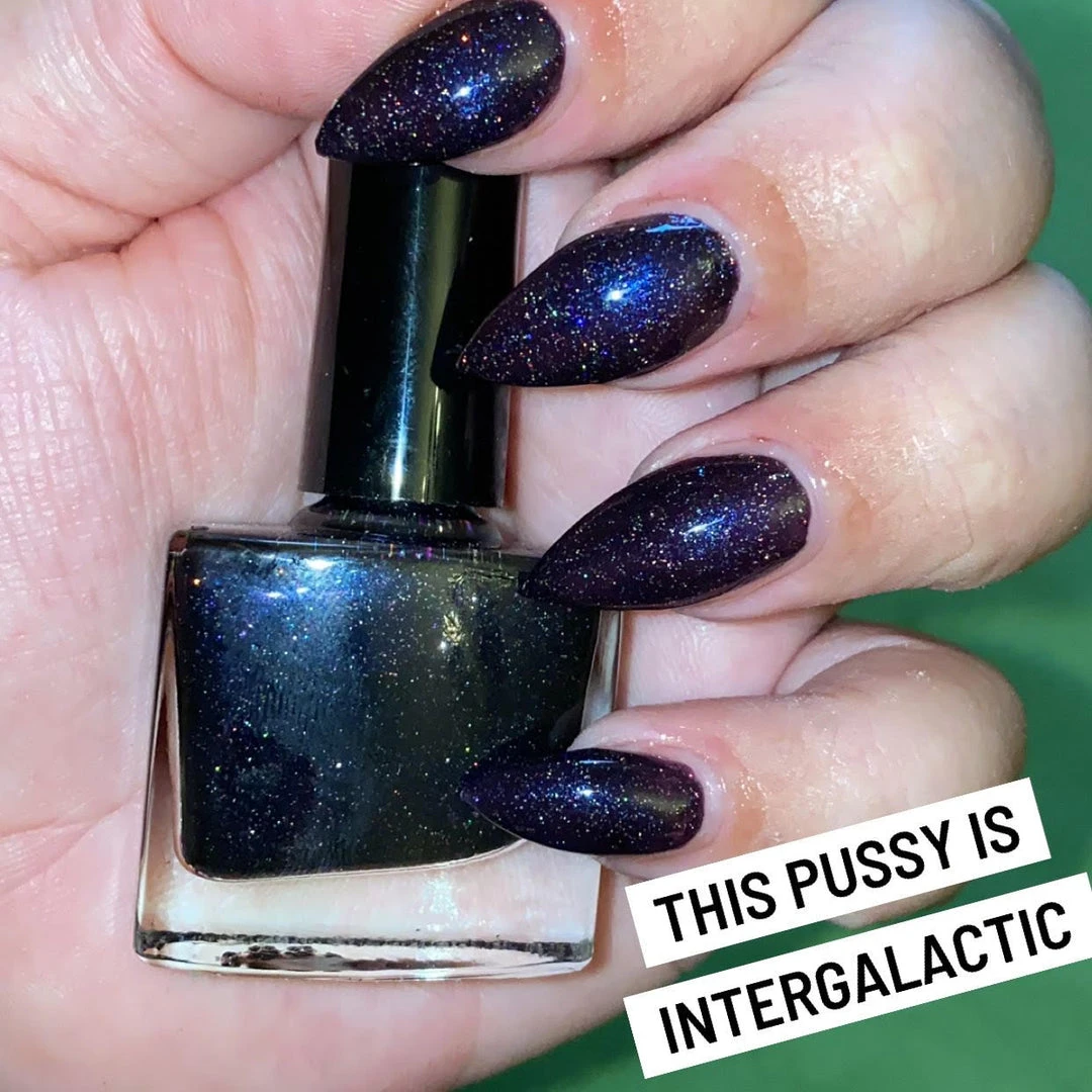 Radioactive Unicorn This P*ssy Is Intergalactic Nail Polish 3 Radioactive Unicorn This P*ssy Is Intergalactic Nail Polish