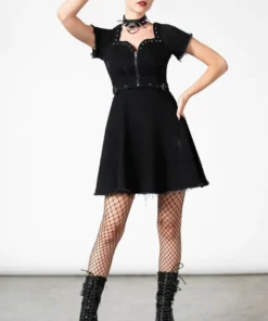 Killstar Time Out Zip Denim Dress New Arrivals