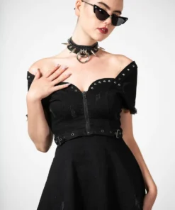 Killstar Time Out Zip Denim Dress New Arrivals