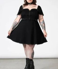 Killstar Time Out Zip Denim Dress New Arrivals