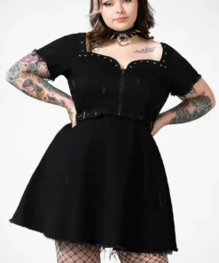 Killstar Time Out Zip Denim Dress New Arrivals