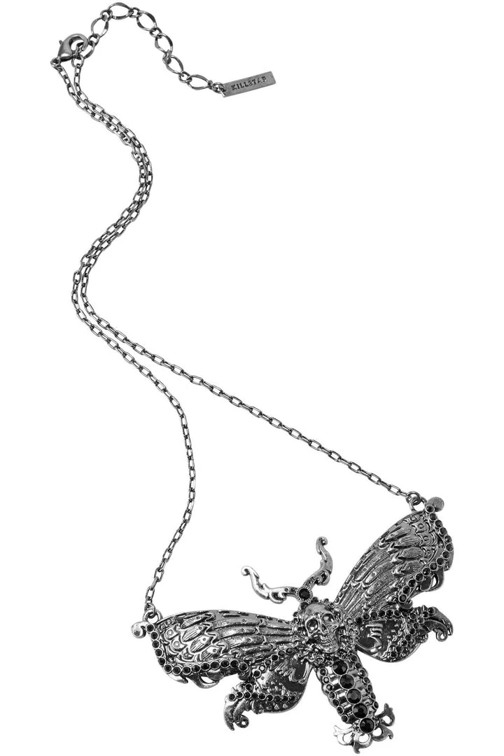 Killstar Tinea Morte Necklace - Silver Accessories 4 Killstar Tinea Morte Necklace - Silver Accessories