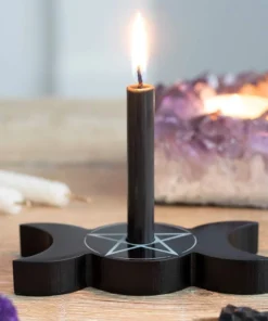Gothic Gifts Triple Moon Spell Candle Holder Homeware