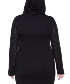 Ladies Killstar Untamed Hooded Dress