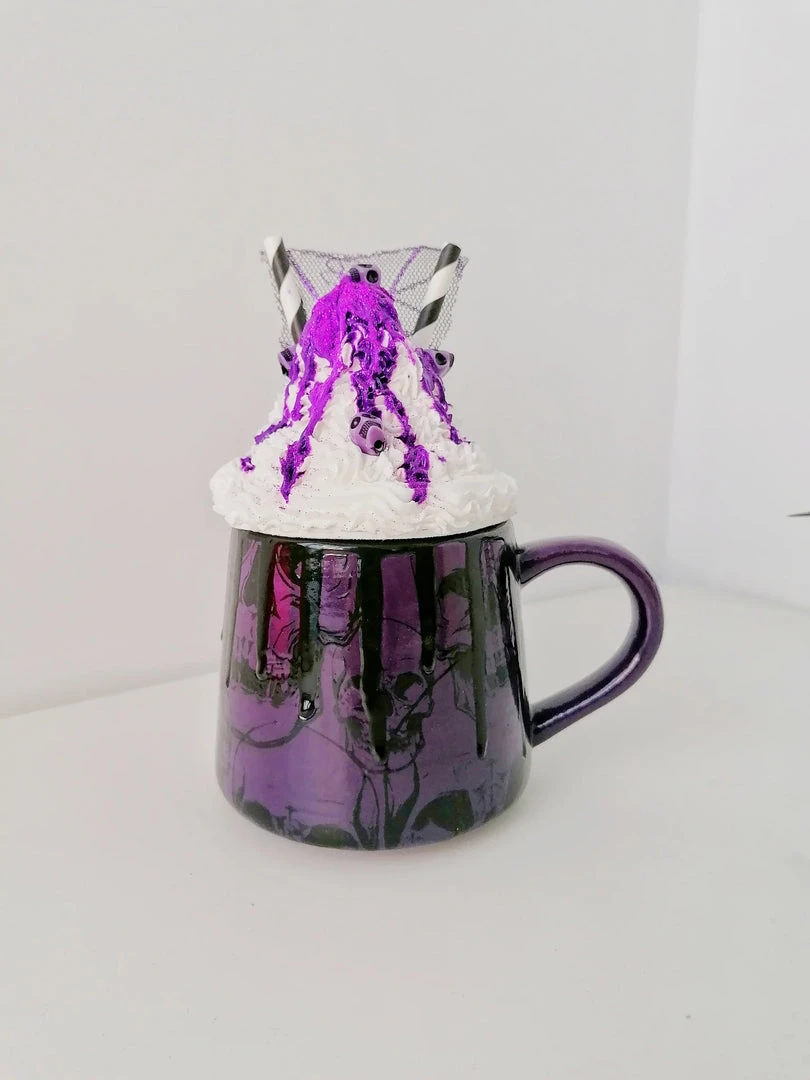 New Arrivals Weird & Wonderful Ceramics Purple Skull Stumpy Mug 8 New Arrivals Weird & Wonderful Ceramics Purple Skull Stumpy Mug