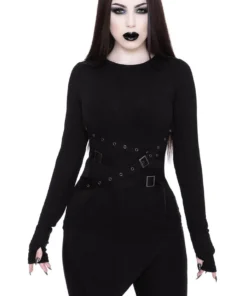 Ladies Killstar Vampyre Long Sleeve Top
