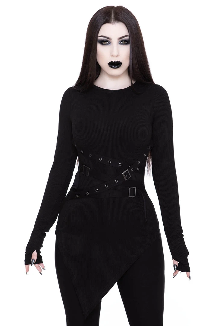 Ladies Killstar Vampyre Long Sleeve Top 3 Ladies Killstar Vampyre Long Sleeve Top
