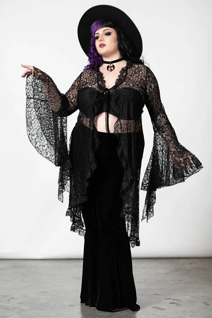 Killstar Vilania Lace Duster Ladies 8 Killstar Vilania Lace Duster Ladies
