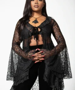 Killstar Vilania Lace Duster Ladies 13 Killstar Vilania Lace Duster Ladies