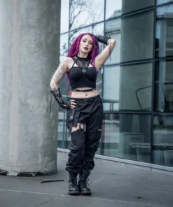 Dark In Love Hollow Thigh Trousers Ladies