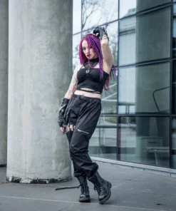 Dark In Love Hollow Thigh Trousers Ladies