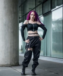 Dark In Love Hollow Thigh Trousers Ladies