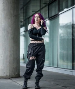 Dark In Love Hollow Thigh Trousers Ladies