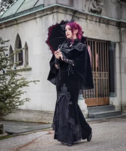 Dark In Love Cordelia Velvet Skirt Ladies