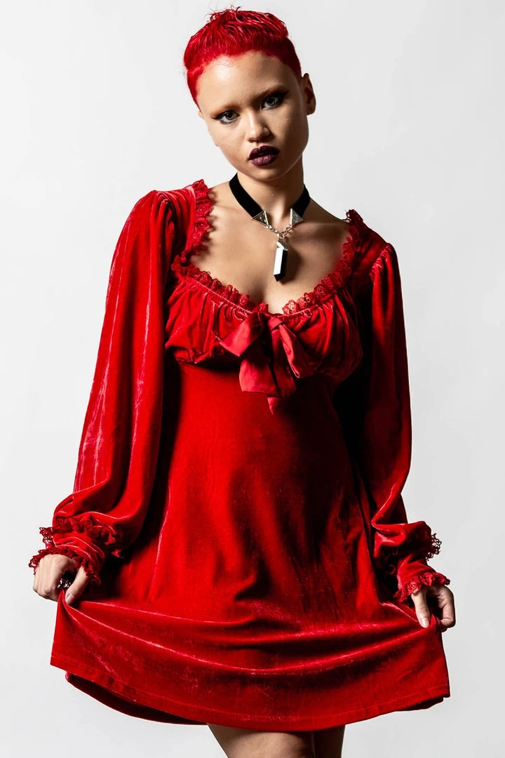 Killstar Witchful Thinking Dress Scarlet Ladies 3 Killstar Witchful Thinking Dress Scarlet Ladies