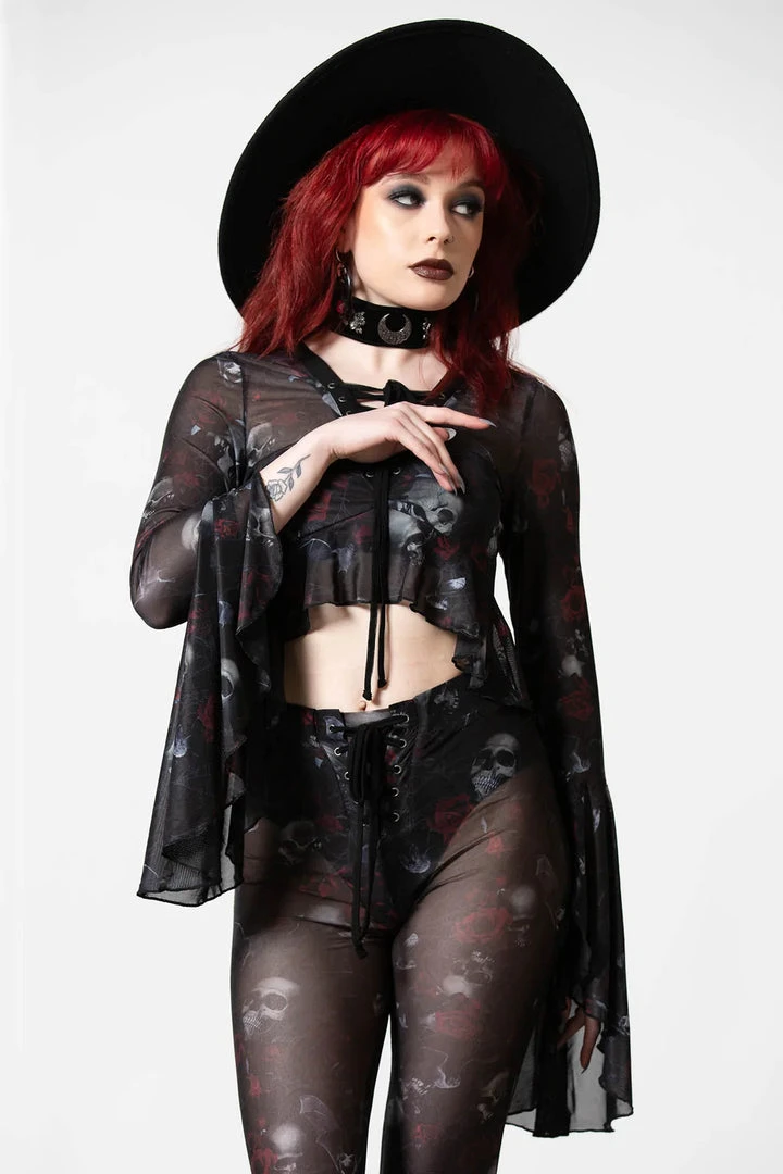 Killstar Wicked Rose Mesh Blouse New Arrivals 7 Killstar Wicked Rose Mesh Blouse New Arrivals
