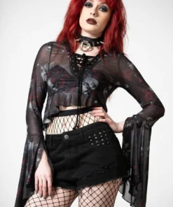Killstar Wicked Rose Mesh Blouse New Arrivals 16 Killstar Wicked Rose Mesh Blouse New Arrivals