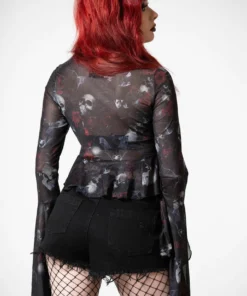Killstar Wicked Rose Mesh Blouse New Arrivals 17 Killstar Wicked Rose Mesh Blouse New Arrivals