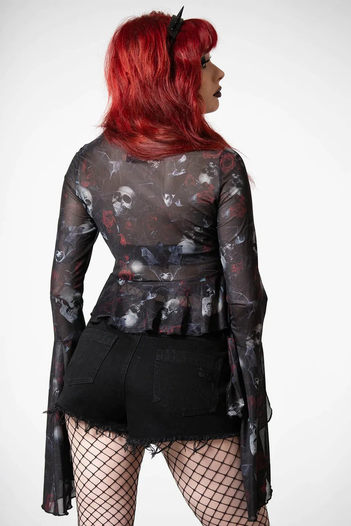 Killstar Wicked Rose Mesh Blouse New Arrivals 9 Killstar Wicked Rose Mesh Blouse New Arrivals