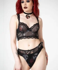 Killstar Wild Rose Mesh Bra