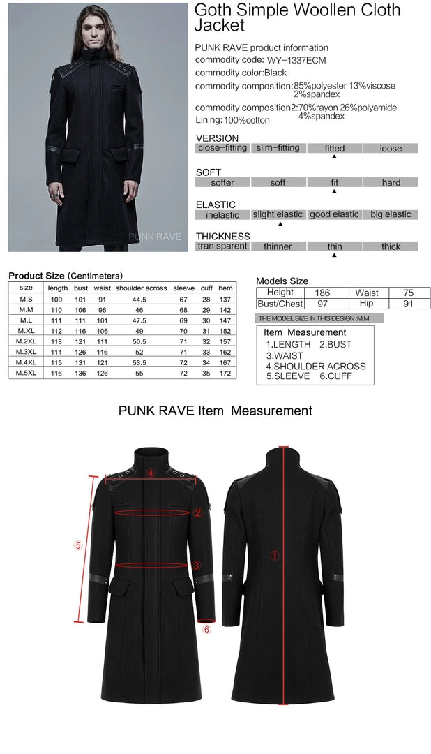 Punk Rave Colburn Long Coat Ladies 7 Punk Rave Colburn Long Coat Ladies