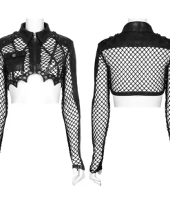 Punk Rave Avril Mesh Jacket Black Ladies
