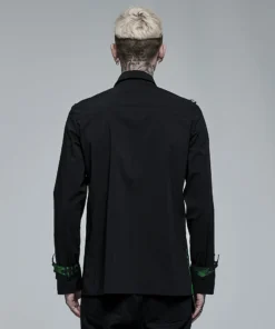 Punk Rave Ascelin Shirt Black / Green