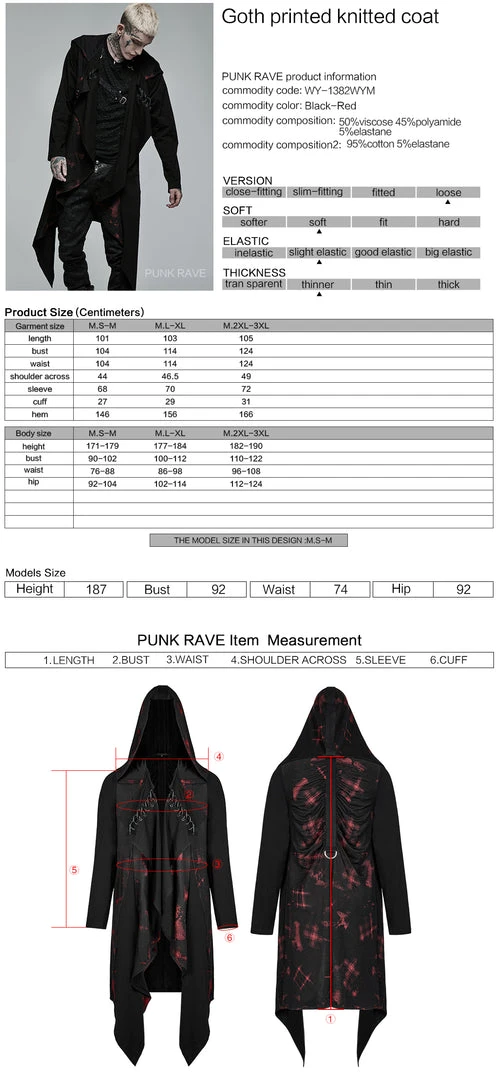 Punk Rave Zephyr Knitted Coat Ladies 8 Punk Rave Zephyr Knitted Coat Ladies