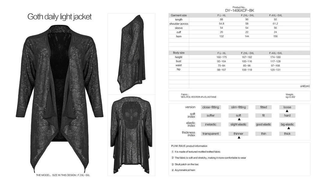 Punk Rave Ashanti Waterfall Cardigan New Arrivals 8 Punk Rave Ashanti Waterfall Cardigan New Arrivals