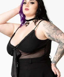 Killstar Yuna Ribbon Mesh Top 19 Killstar Yuna Ribbon Mesh Top