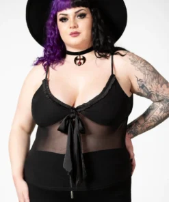 Killstar Yuna Ribbon Mesh Top 21 Killstar Yuna Ribbon Mesh Top