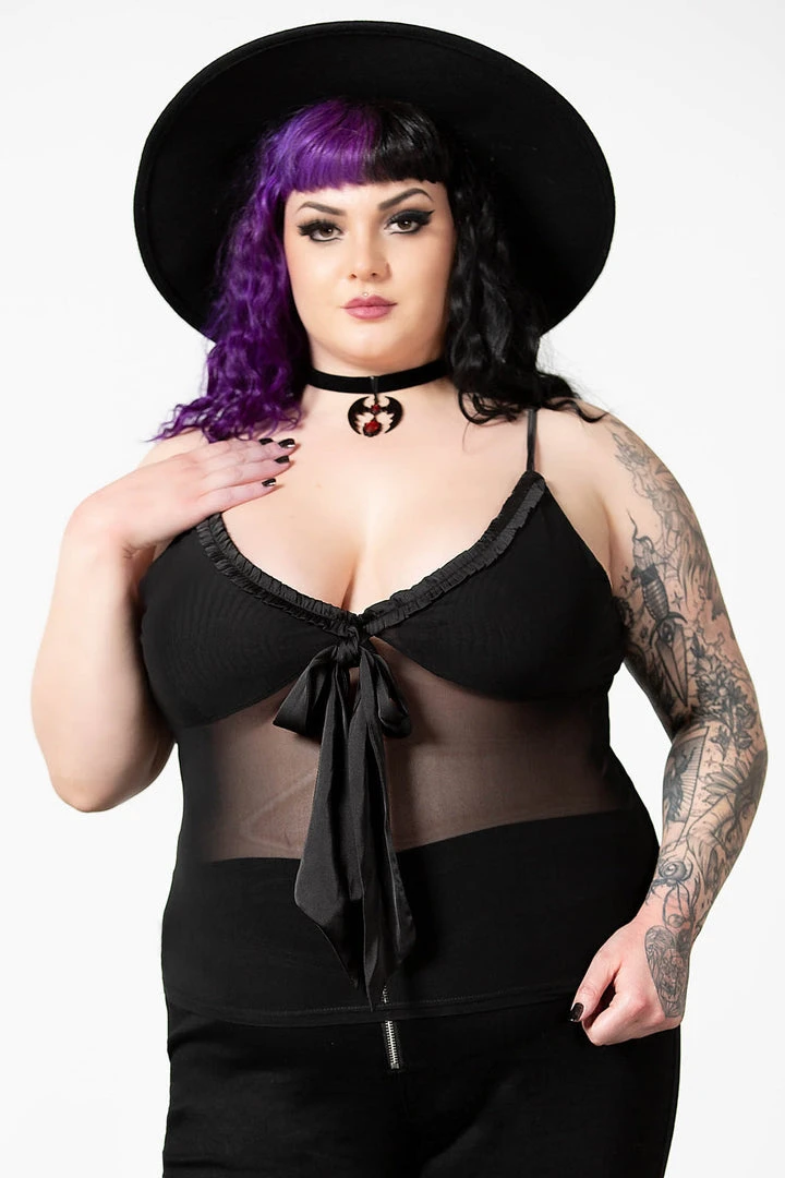 Killstar Yuna Ribbon Mesh Top 12 Killstar Yuna Ribbon Mesh Top