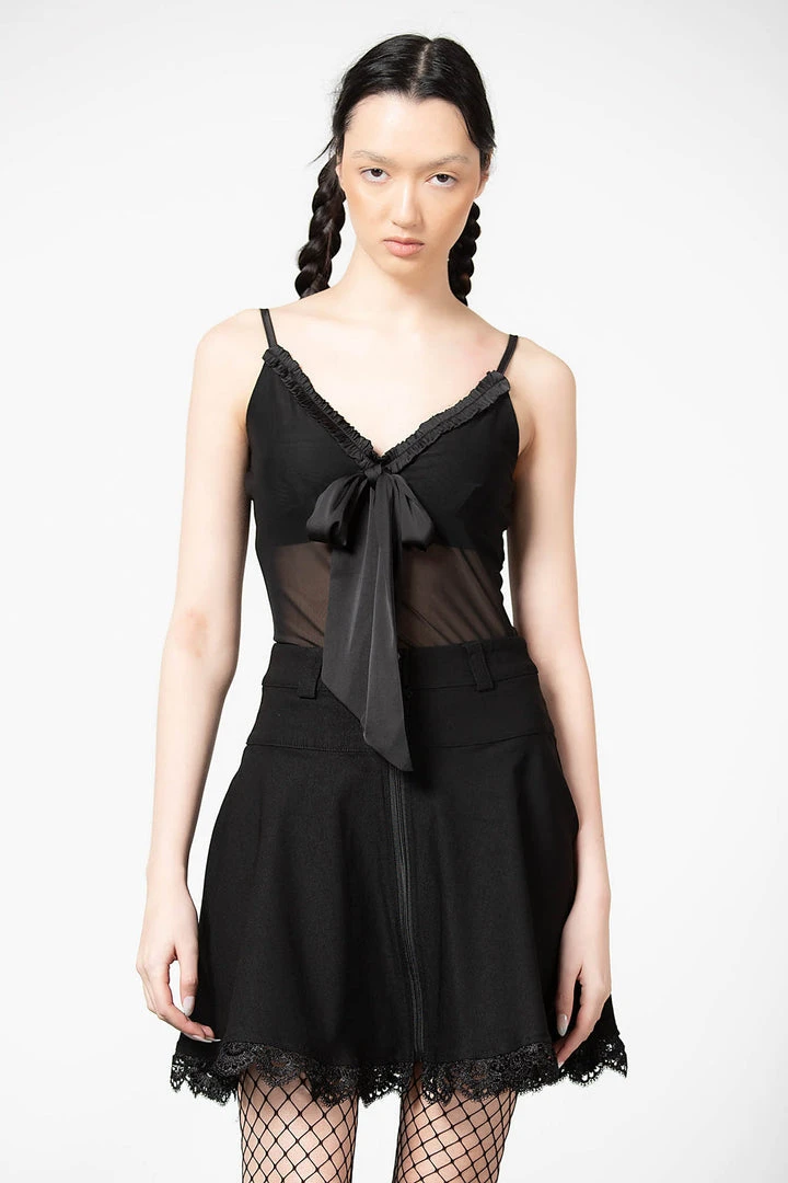 Killstar Yuna Ribbon Mesh Top 6 Killstar Yuna Ribbon Mesh Top