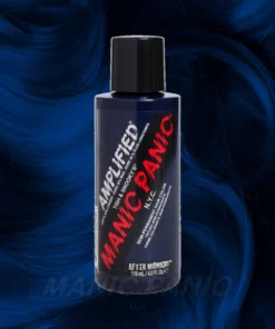 Amplified Manic Panic Semi Permanent Hair Colour EU Formula - After Midnight Blue