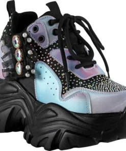Ladies Anthony Wang Watermelon-02 Hidden Heel Sneakers - Multi