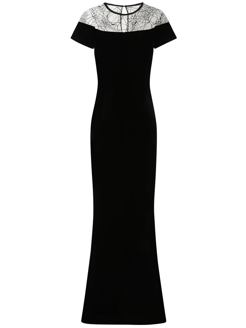 Collectif Arca Dark Queen Maxi Dress Ladies 9 Collectif Arca Dark Queen Maxi Dress Ladies