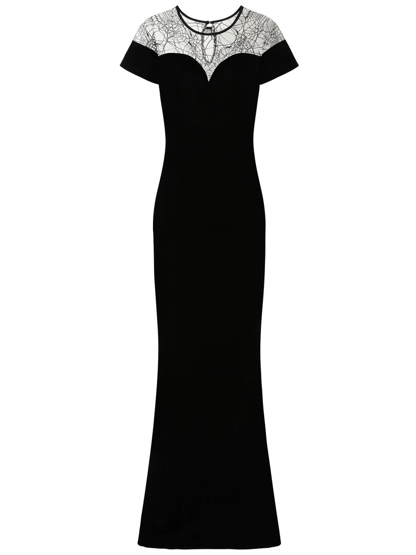 Collectif Arca Dark Queen Maxi Dress Ladies 8 Collectif Arca Dark Queen Maxi Dress Ladies