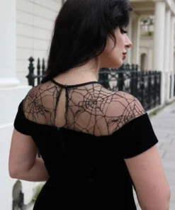 Collectif Arca Dark Queen Maxi Dress Ladies 16 Collectif Arca Dark Queen Maxi Dress Ladies