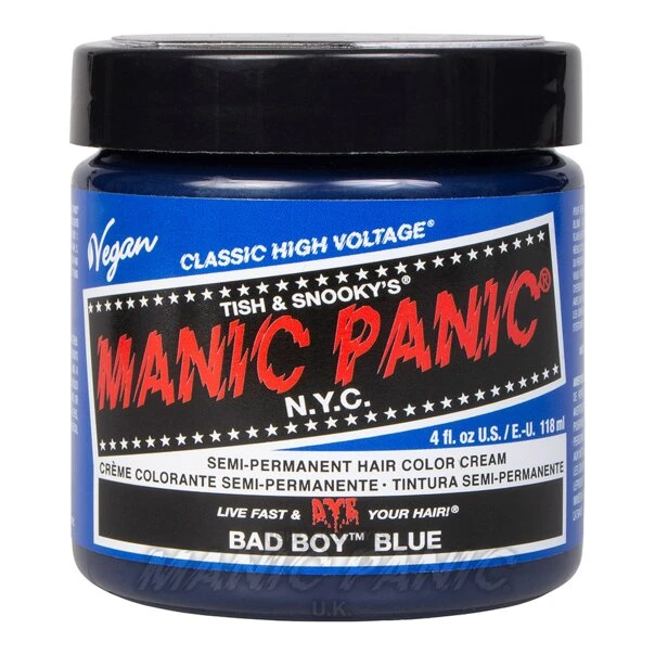 Hair Dye Manic Panic Classic Cream Hair Colour - Bad Boy Blue 6 Hair Dye Manic Panic Classic Cream Hair Colour - Bad Boy Blue