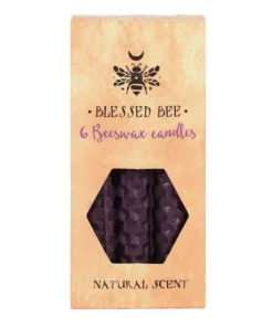 Gothic Gifts Purple Beeswax Prosperity Spell Candles