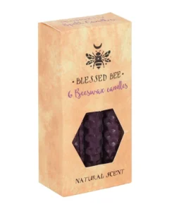 Gothic Gifts Purple Beeswax Prosperity Spell Candles