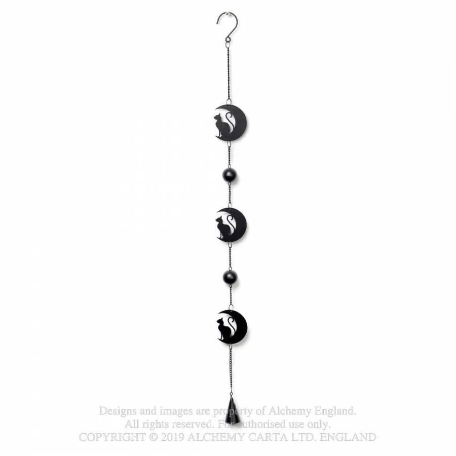 Alchemy Gothic Black Cat Moon Hanging Decoration 4 Alchemy Gothic Black Cat Moon Hanging Decoration