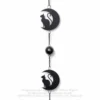 Alchemy Gothic Black Cat Moon Hanging Decoration