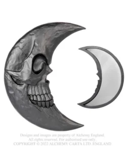 Alchemy Gothic Black Moon Hand Mirror