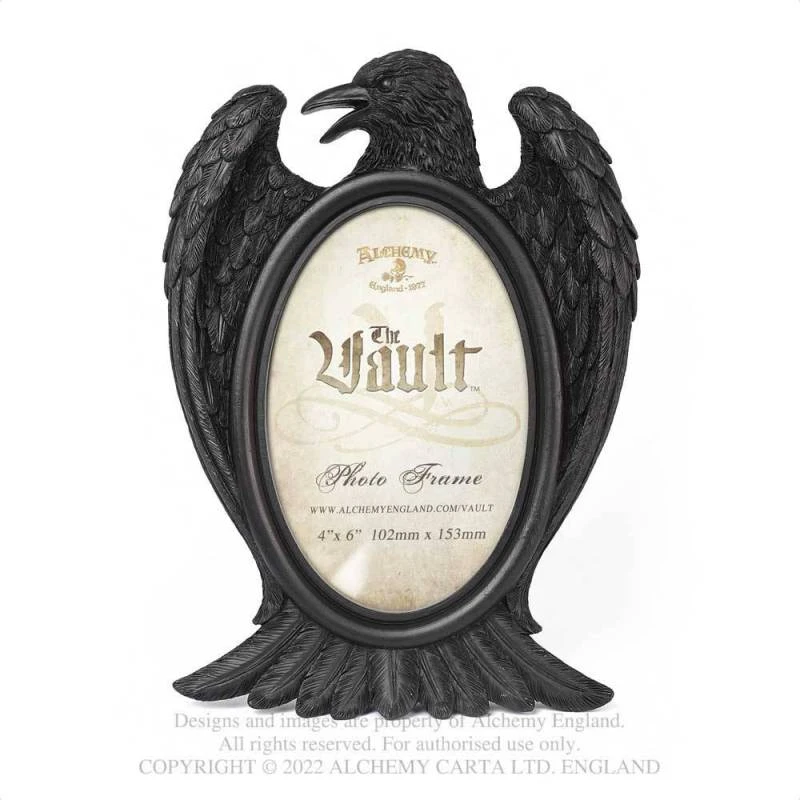 Alchemy Gothic Black Raven Photo Frame 3 Alchemy Gothic Black Raven Photo Frame