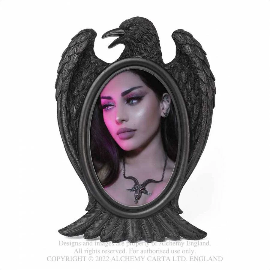 Alchemy Gothic Black Raven Photo Frame 4 Alchemy Gothic Black Raven Photo Frame