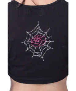 Ladies Rockabella Black Widow Top